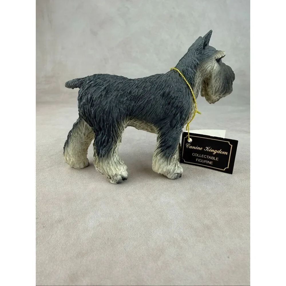 Vintage Canine Kingdom Schnauzer Dog Figurine